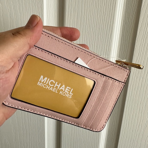 NWT MICHAEL Michael Kors small card case w/ID - Picture 2 of 2